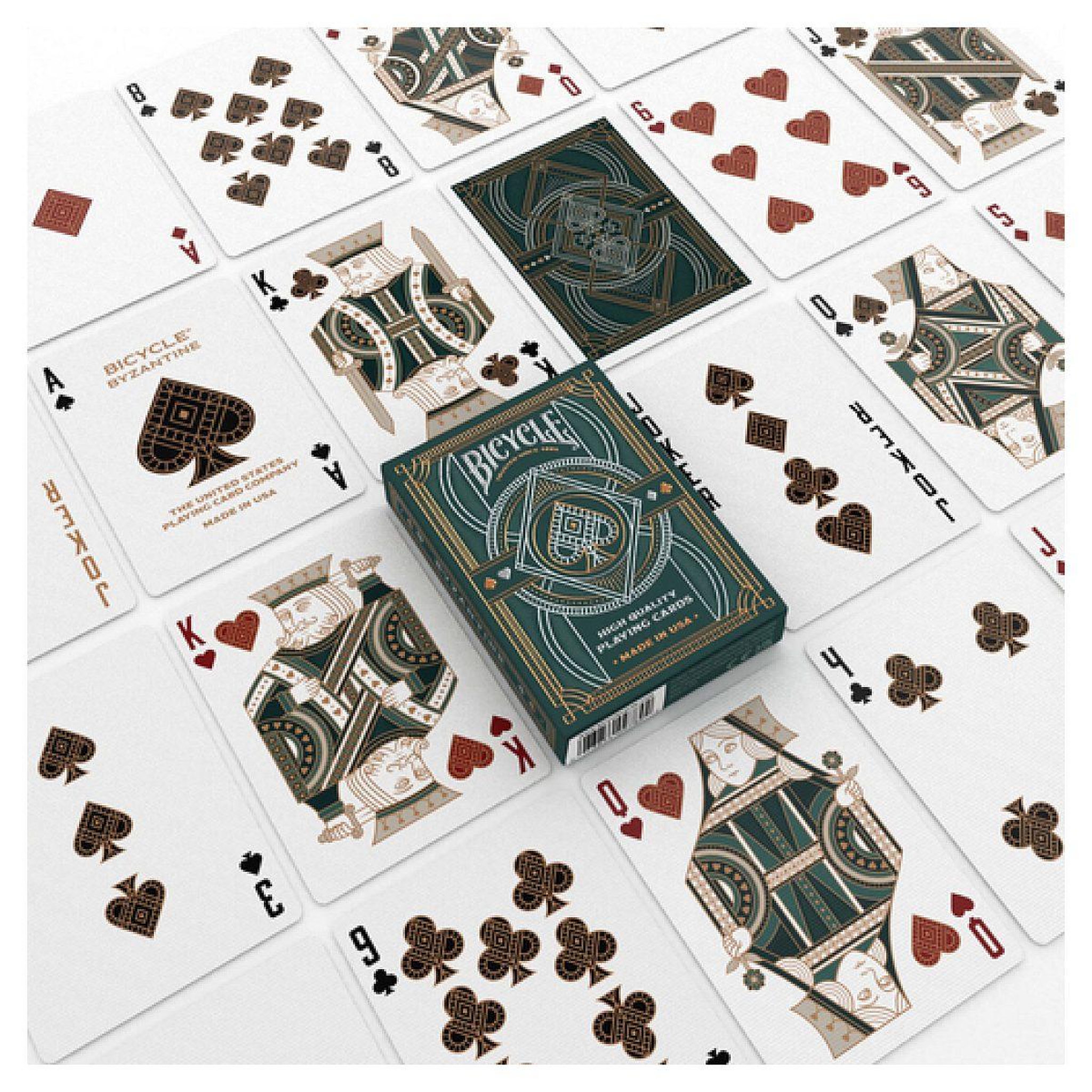 Voir la diapositive 2 : Cartamundi Bicycle - paquet de 54 cartes edition byzantine