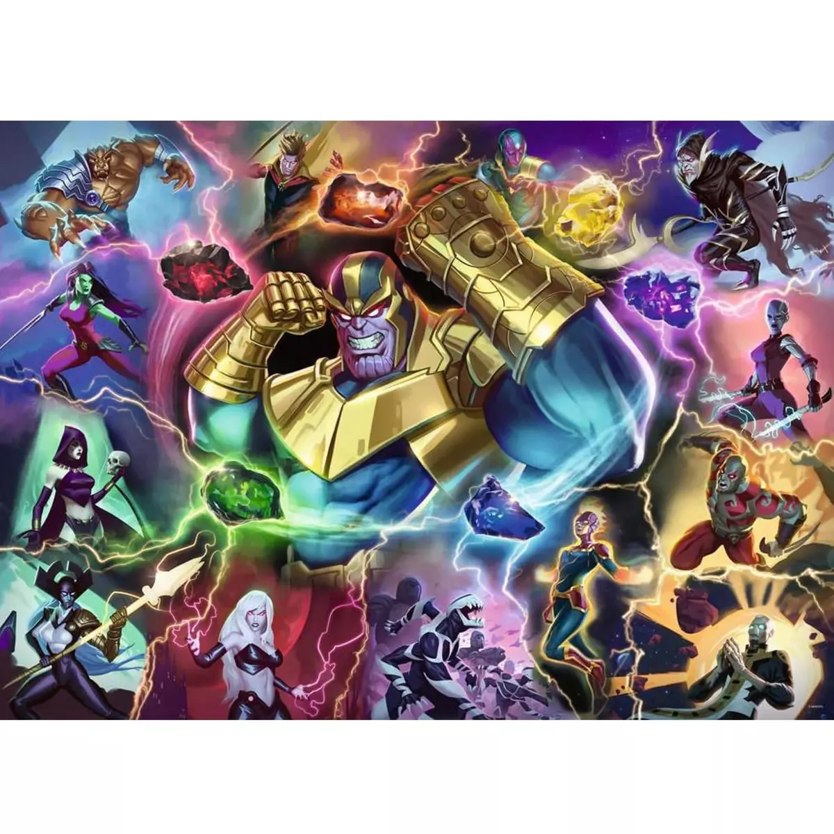 RAVENSBURGER Puzzle 1000 pièces : Collection Marvel Villainous : Thanos