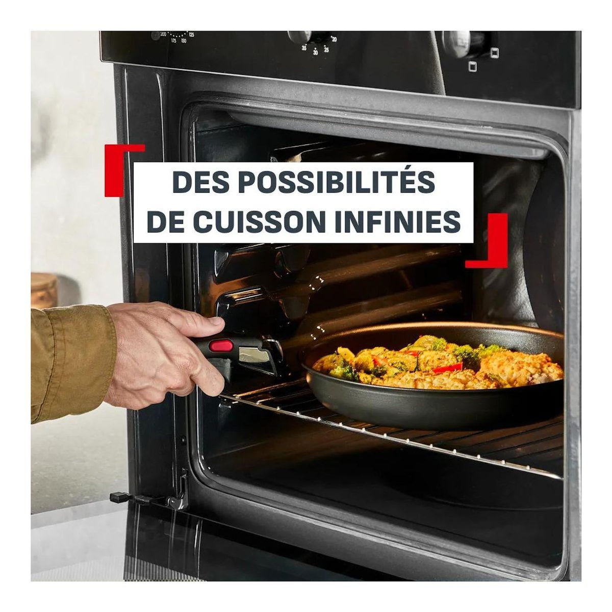 TEFAL Batterie de cuisine Ingenio Excellence poeles 24/28cm