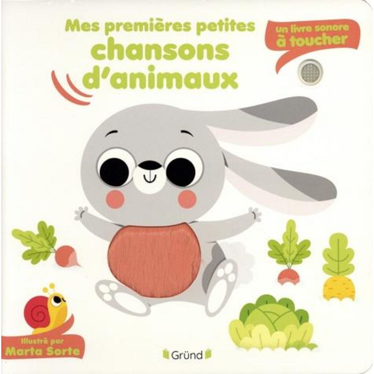 MES PREMIERES PETITES CHANSONS D'ANIMAUX. UN LIVRE SONORE A TOUCHER, Sorte Marta