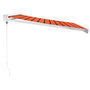 Voir la diapositive 4 : VIDAXL Auvent retractable orange et marron 3,5x2,5m tissu et aluminium