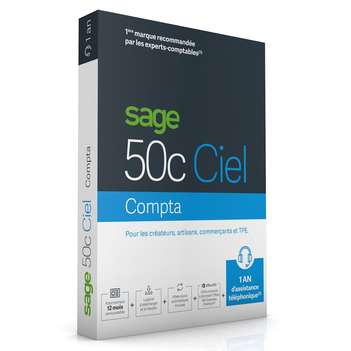 Sage Ciel 50c Compta - 1 an d'assistance