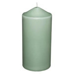 COMPTOIR DE LA BOUGIE Bougie Cylindrique Déco  Hugo  14cm Vert Eucalyptus