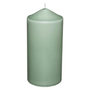 Voir la diapositive 1 : COMPTOIR DE LA BOUGIE Bougie Cylindrique Déco  Hugo  14cm Vert Eucalyptus