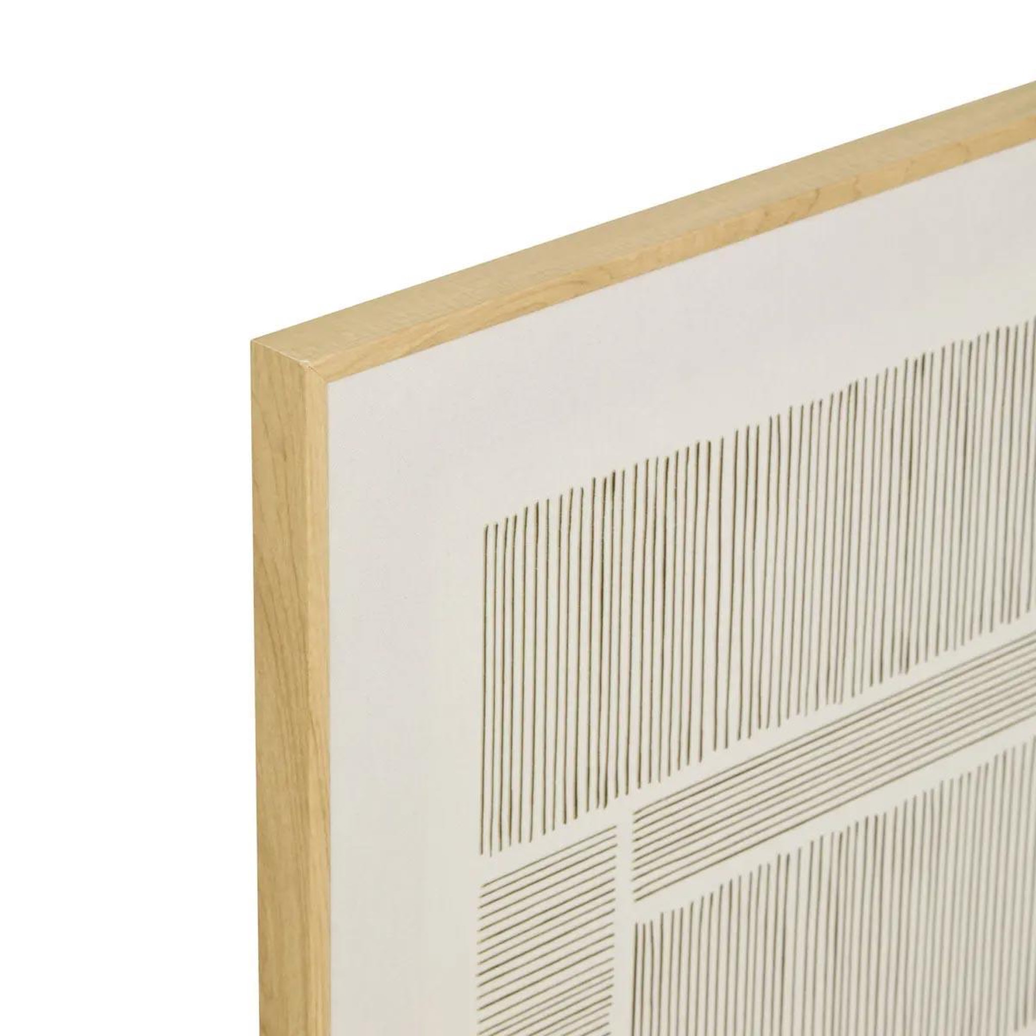 Voir la diapositive 2 : ATMOSPHERA Toile imprimée métallisée  idrissa  58x58cm beige