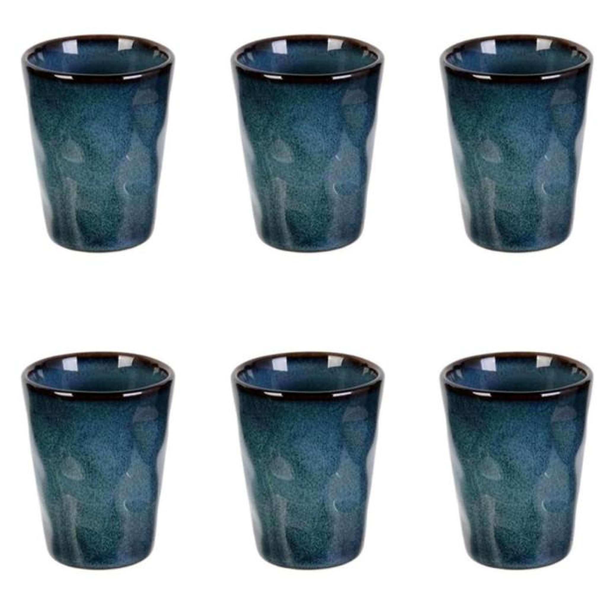 Paris Prix Lot de 6 Tasses  Au Grès du Temps  7cm Bleu