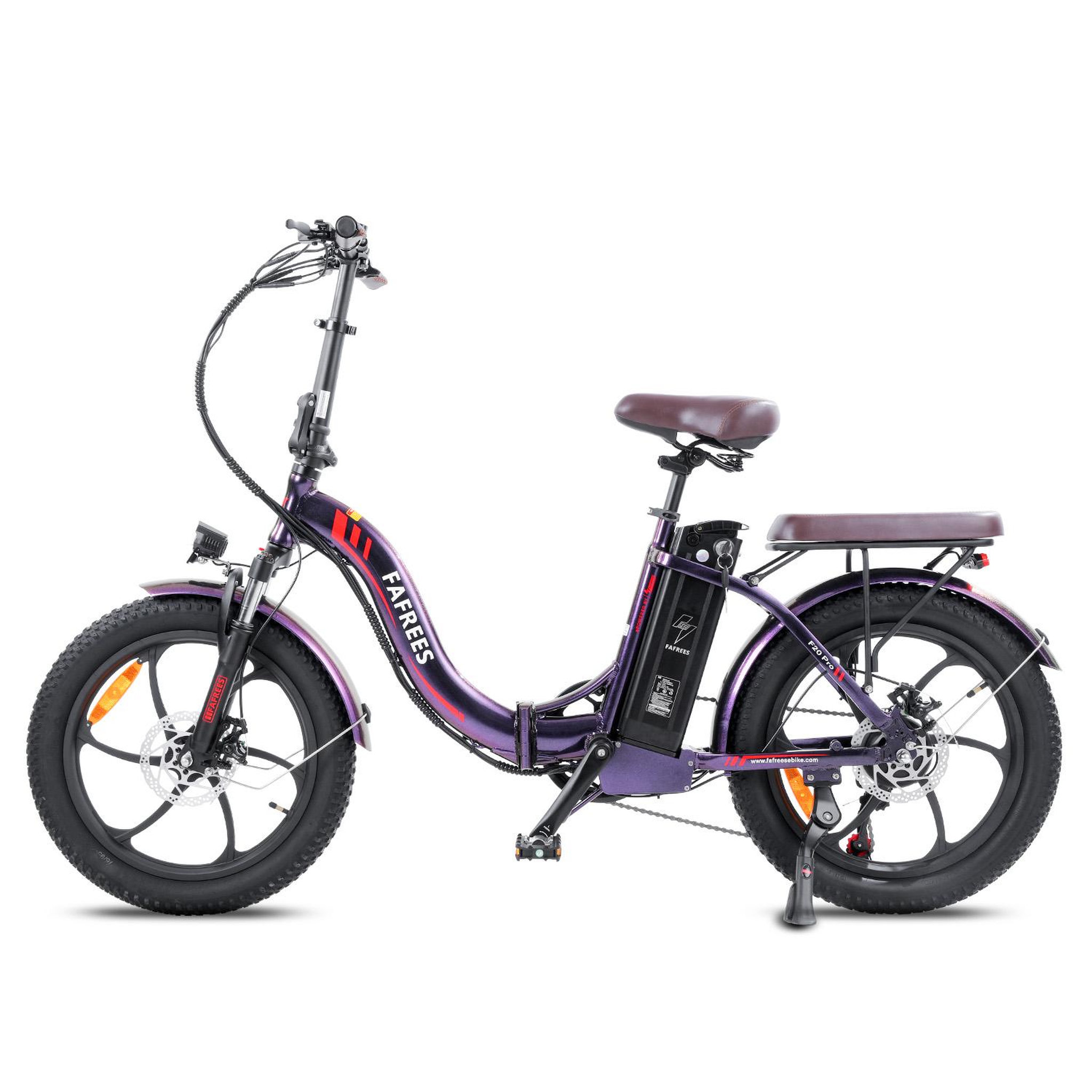 FAFREES Vélo électrique à gros pneus fafrees f20 pro. Coloris disponibles : Gris, Bleu, Vert, Noir, Violet