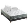 Voir la diapositive 1 : IDLITERIE Ensemble matelas Ressort 7 zones HYGGE + Sommier + couette + oreillers Fabriqué en France