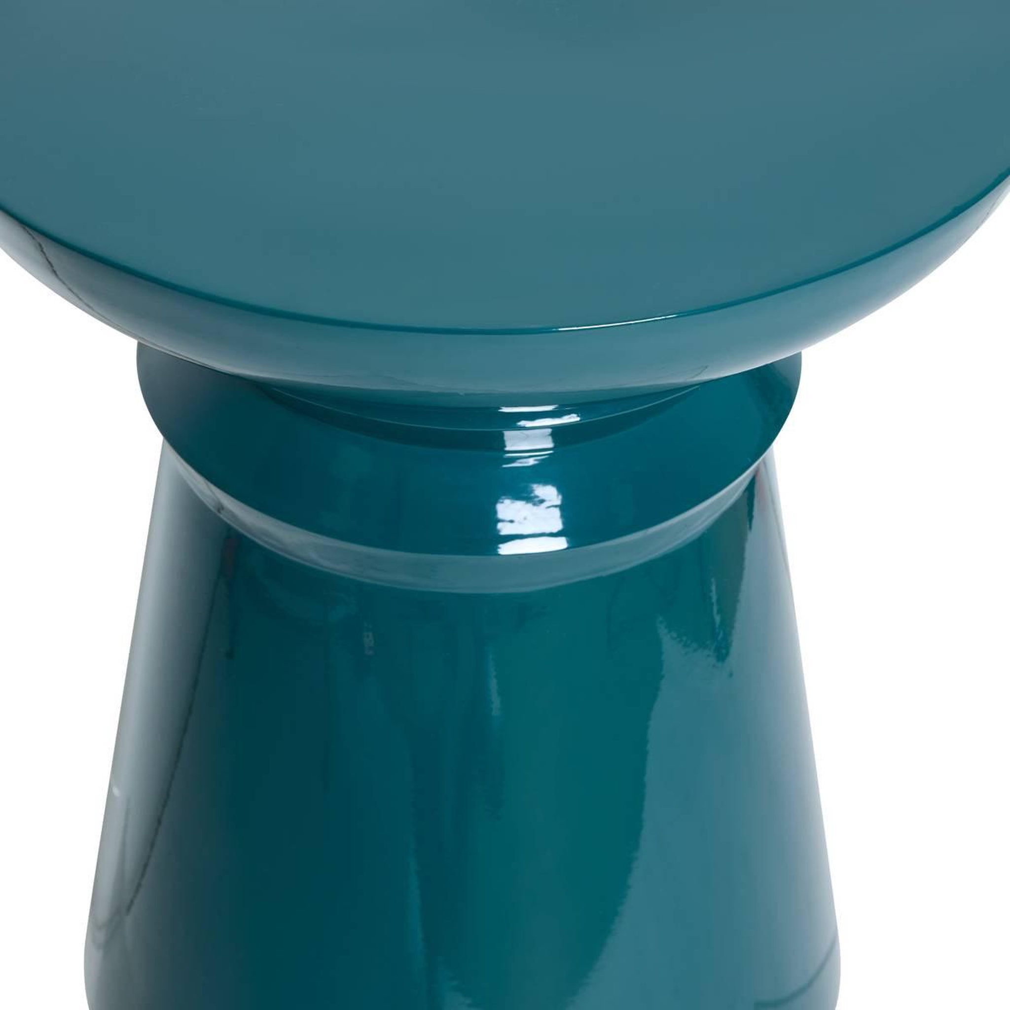 Voir la diapositive 2 : ATMOSPHERA Table d'Appoint Totem  Jaya  43cm Bleu Pétrole
