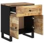 Voir la diapositive 4 : VIDAXL Table de chevet 50x33x60 cm Bois de manguier et d'ingenierie