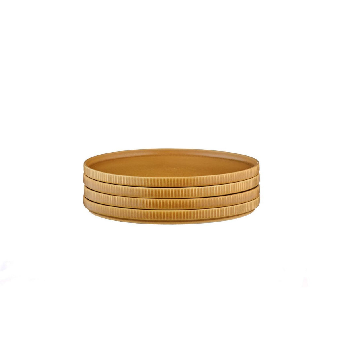 BJORN Assiette SCANDI Ø21,5cm - 4 pièces - Ocre