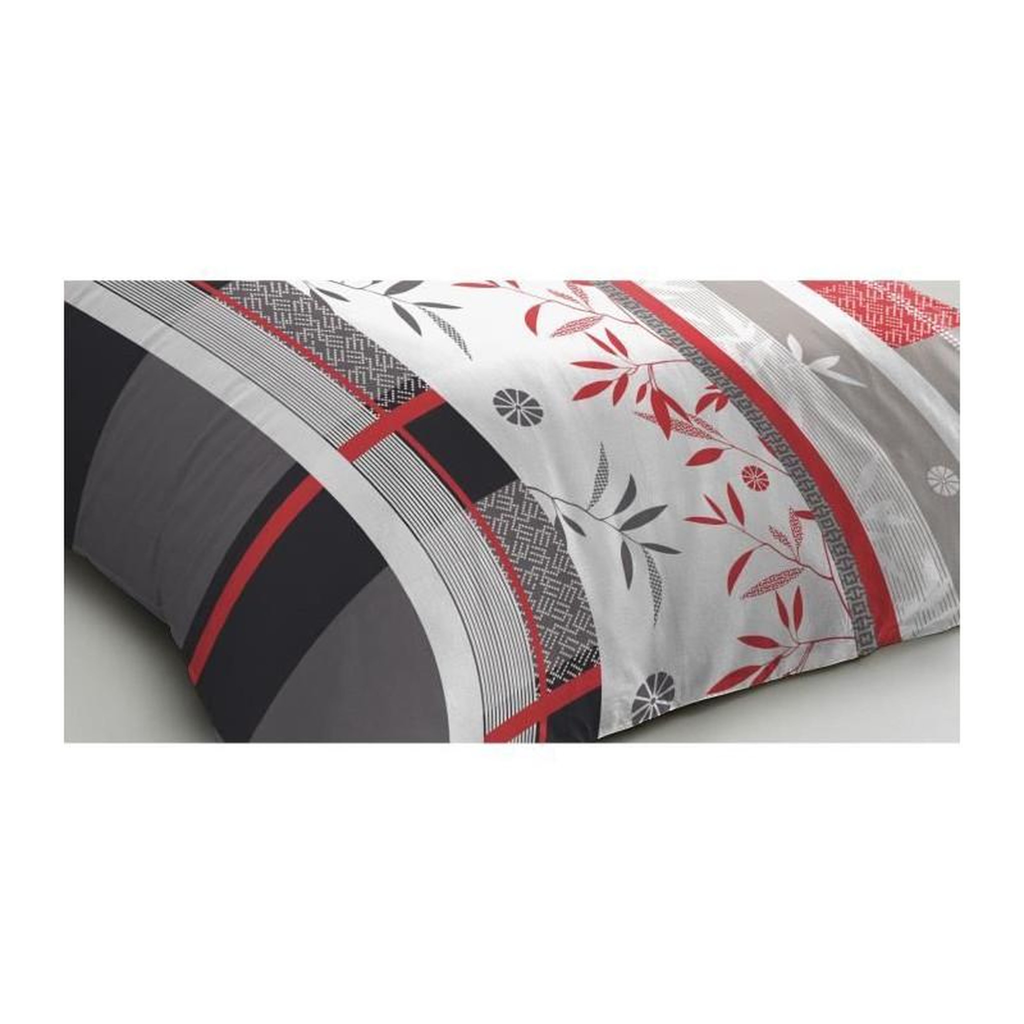 Voir la diapositive 2 : HOME LINGE PASSION Parure de lit microfibre - HOME LINGE PASSION - SHIZUOKA - Housse 140 x 200 cm + 1 taie d'oreiller 63 x 63 cm - Bleu