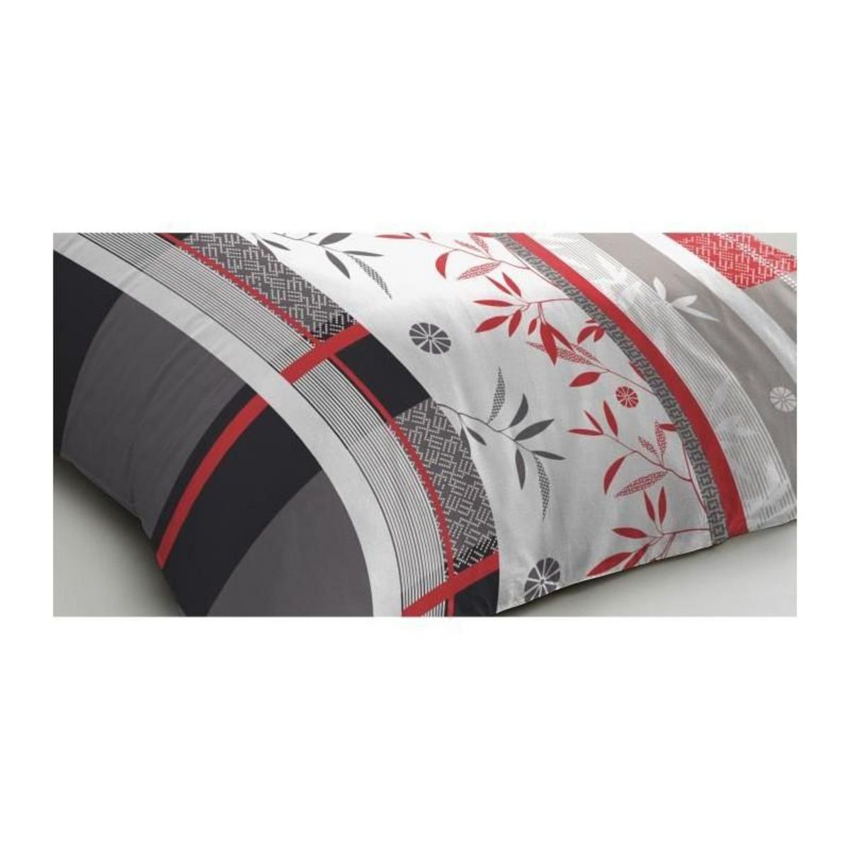 HOME LINGE PASSION Parure de lit microfibre - HOME LINGE PASSION - SHIZUOKA - Housse 140 x 200 cm + 1 taie d'oreiller 63 x 63 cm - Bleu