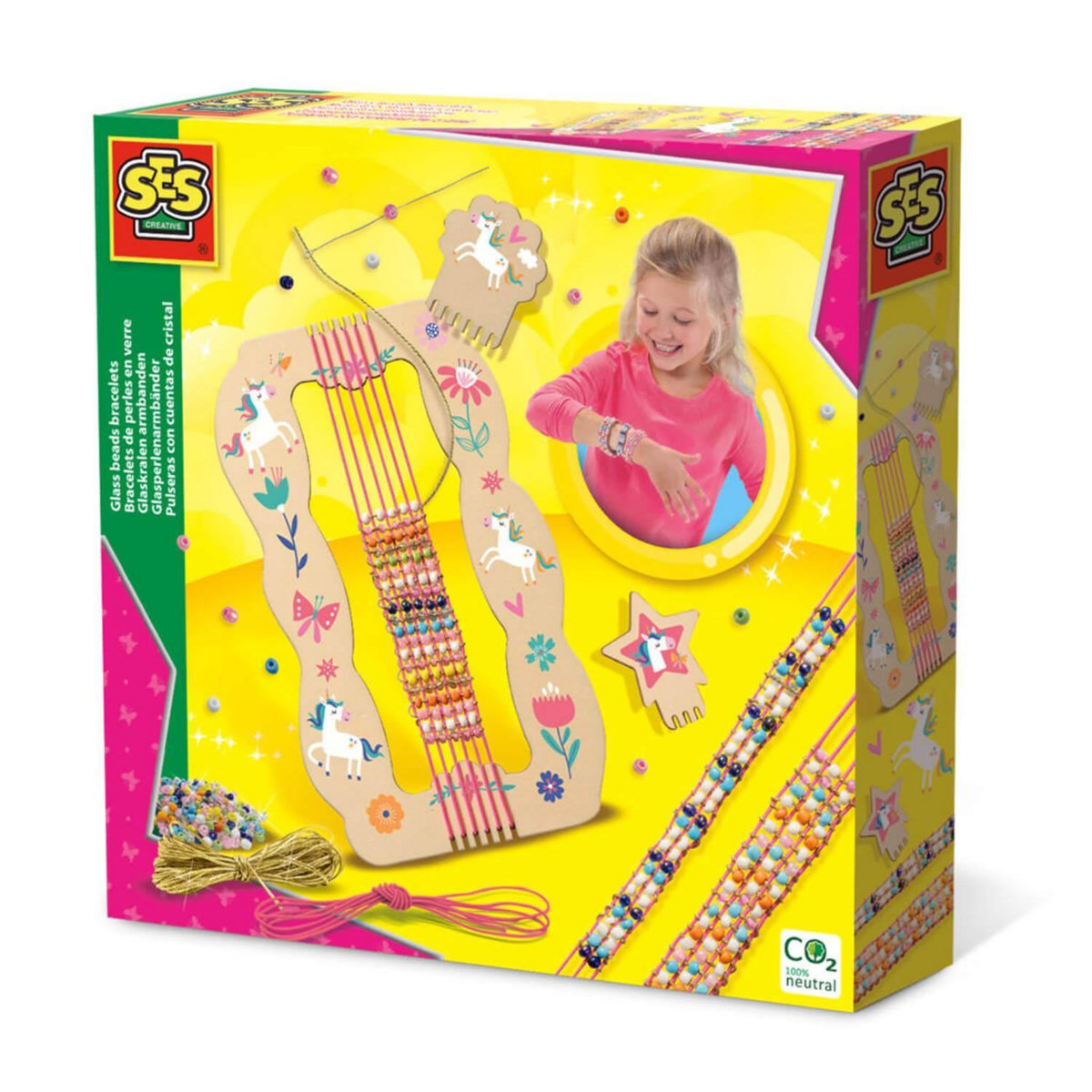 SES Creative Métier à tisser : Bracelets de perles en verre