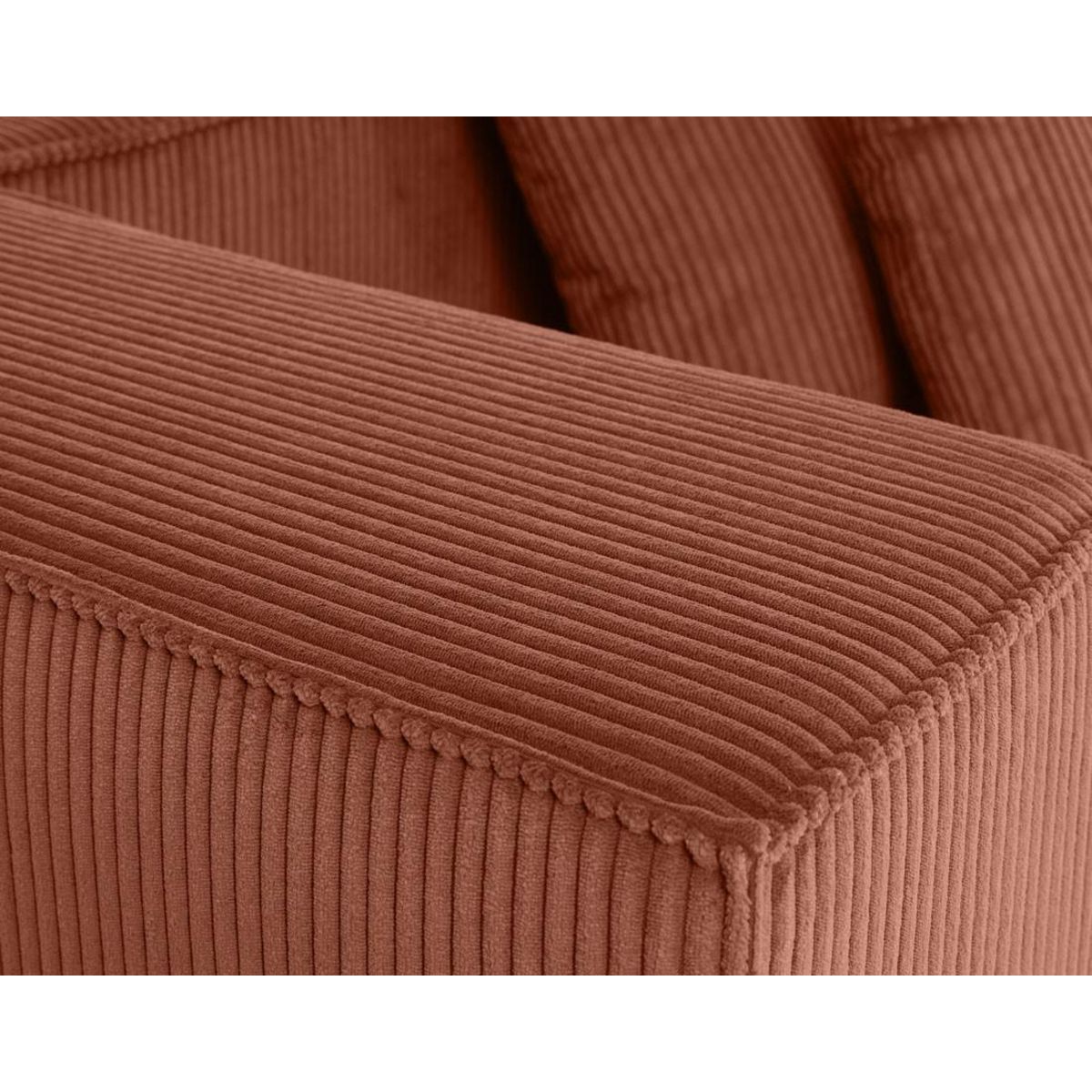 LISA DESIGN Colombine - canapé modulable droit - 3 places - en velours côtelé