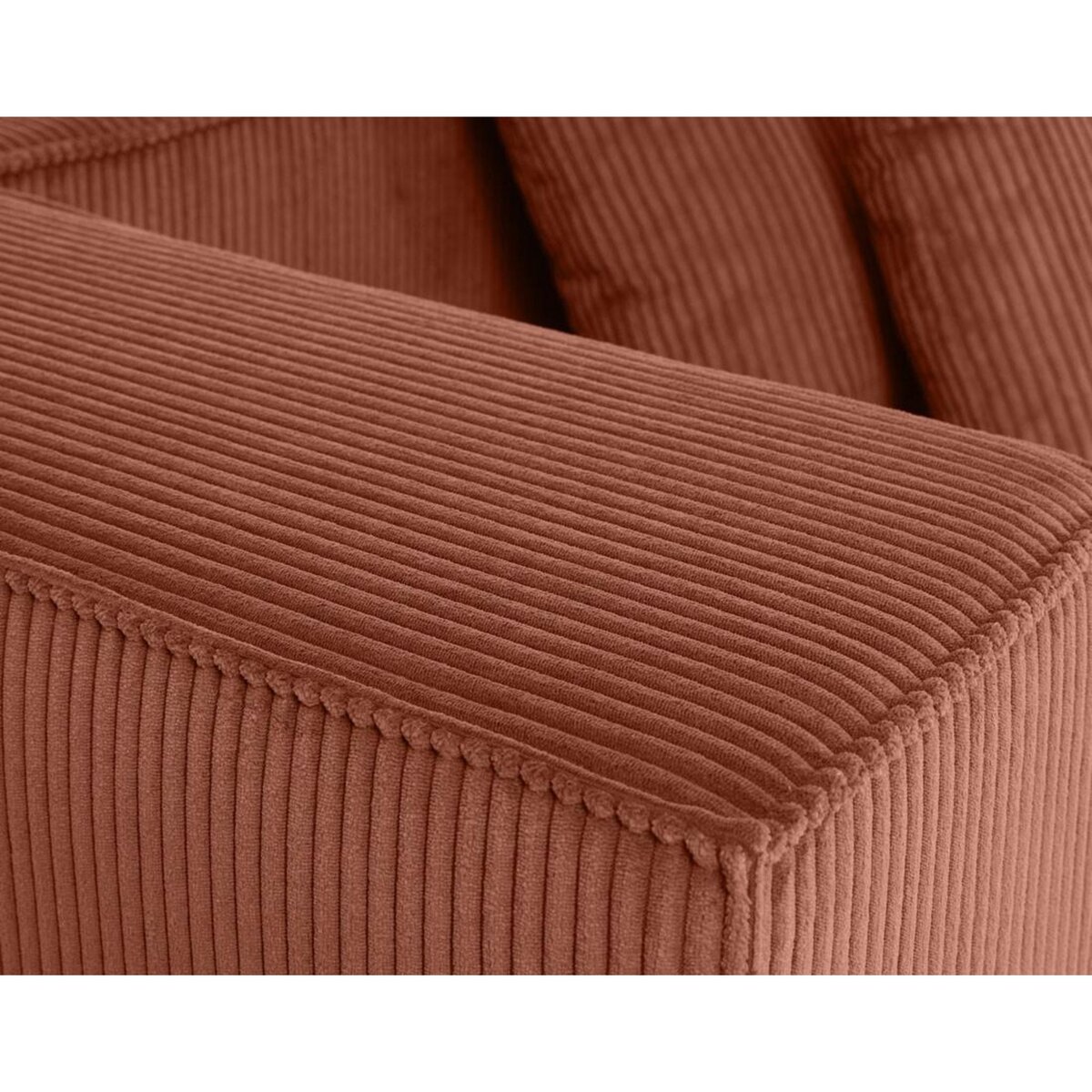 LISA DESIGN Colombine - canapé modulable droit - 3 places - en velours côtelé