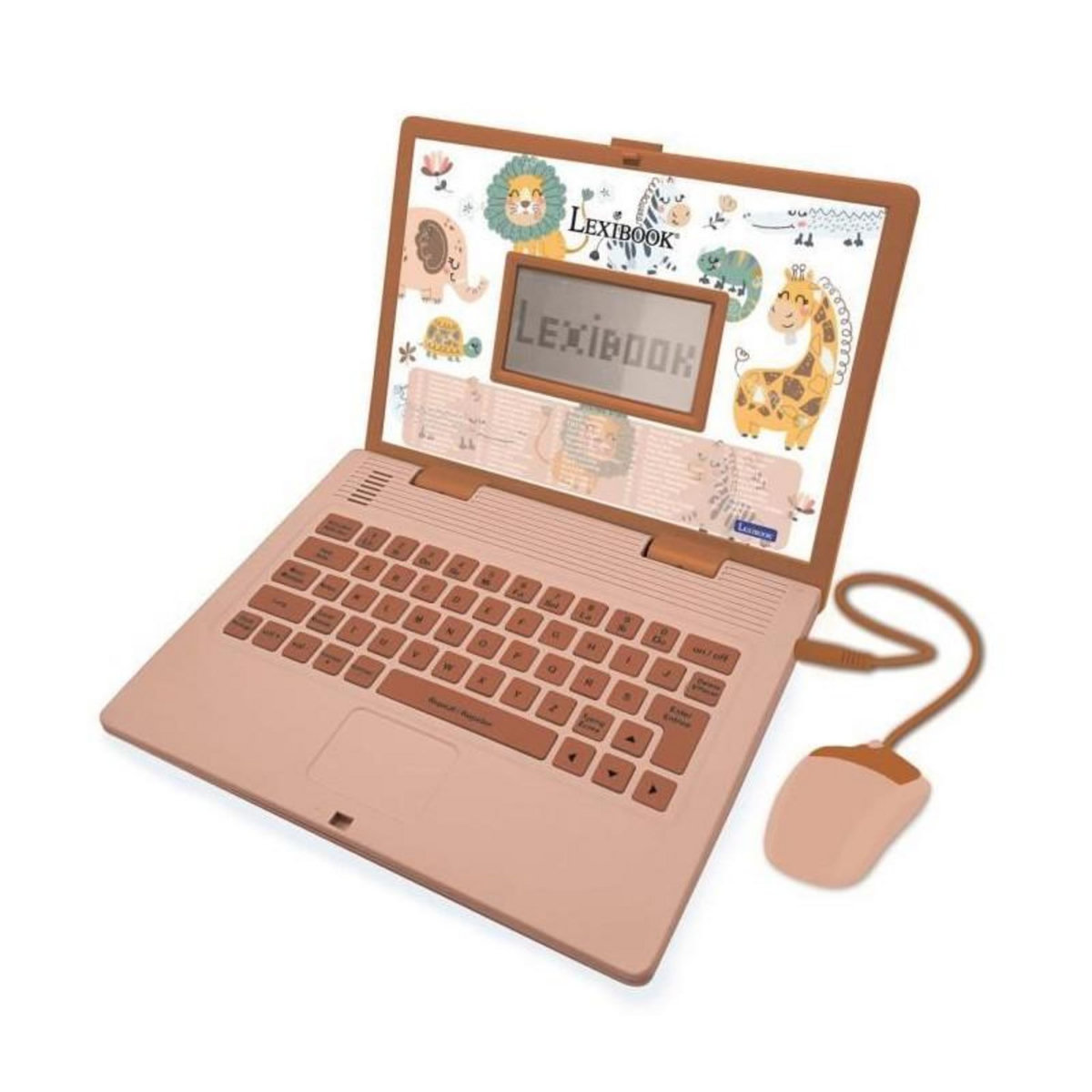 Lexibook Lexibook - Ordinateur éducatif coloris Animaux – 124 activités (Français/Anglais)
