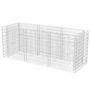 Voir la diapositive 2 : VIDAXL Lit sureleve a gabion Acier 270x90x100 cm