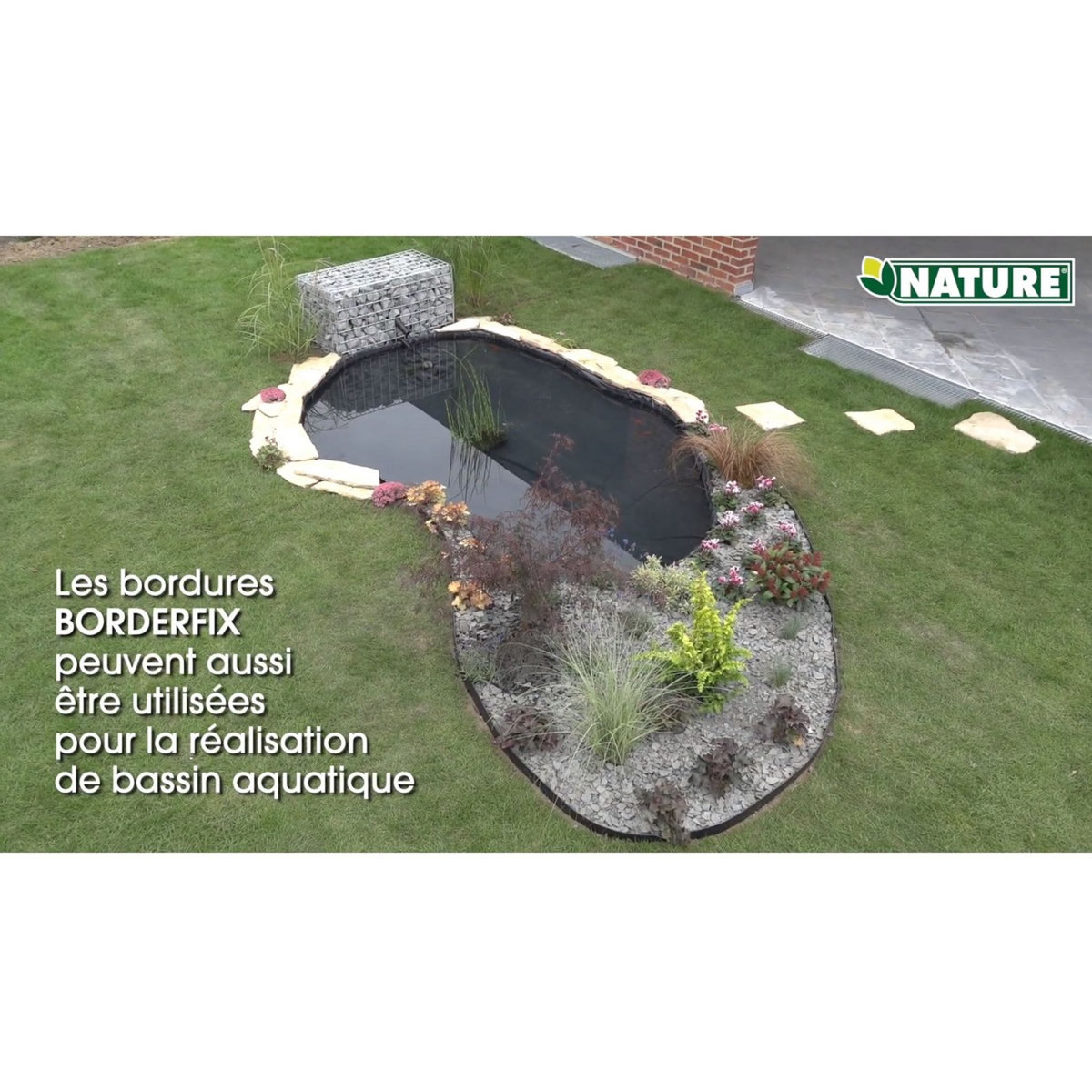 NATURE Bordure pour jardin et bassin BORDEFIX 