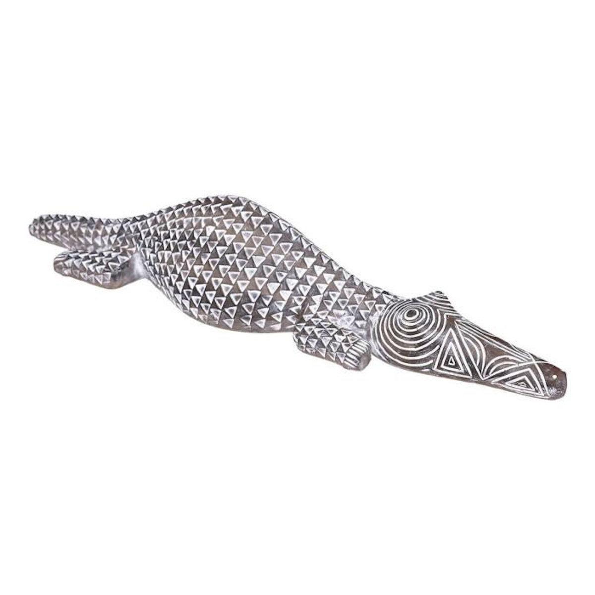 ATMOSPHERA Statue Déco  Tropique Australe  44cm Noir & Blanc