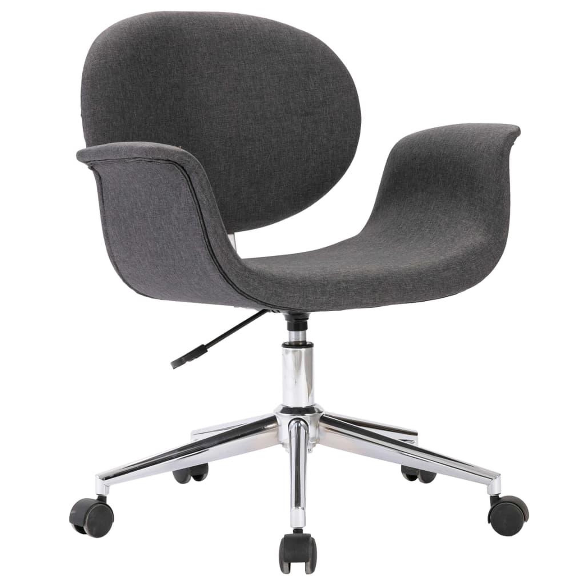 Voir la diapositive 2 : VIDAXL Chaise pivotante de bureau Gris Tissu