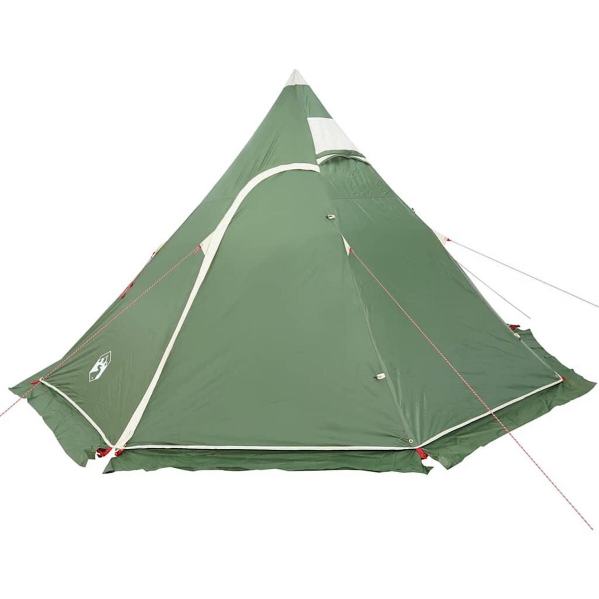 VIDAXL Tente de camping tipi 5 personnes vert impermeable