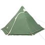 Voir la diapositive 3 : VIDAXL Tente de camping tipi 5 personnes vert impermeable