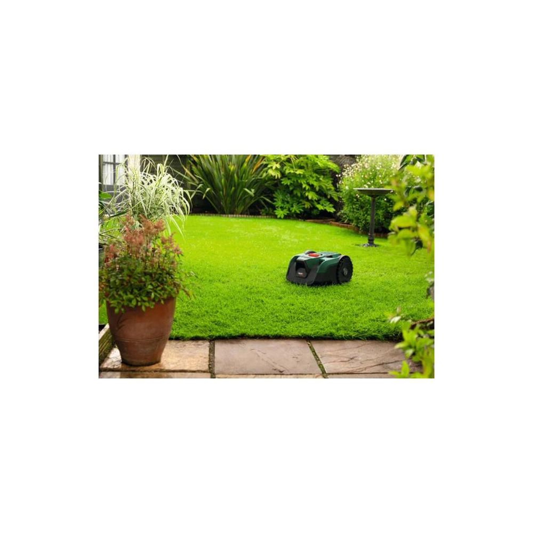 Voir la diapositive 3 : BOSCH Robot tondeuse électrique 18 v 200 m² 18 cm, hauteur 20 à 60 mm, spotmow, smartvision