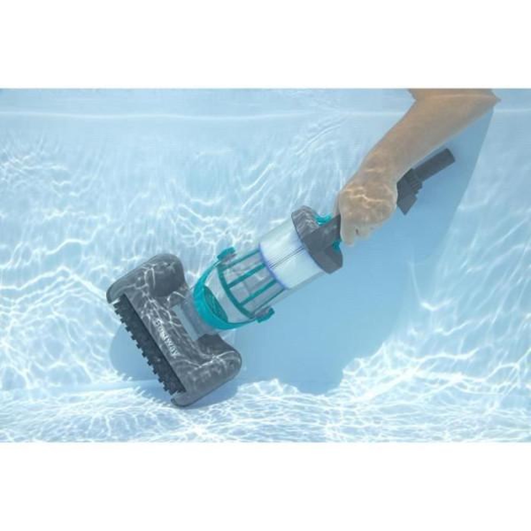 Voir la diapositive 2 : BESTWAY Aspirateur de piscine a main AquaGrip™, temps de marche 90 minutes, pour piscines jusqu'a 6,10m de diametre