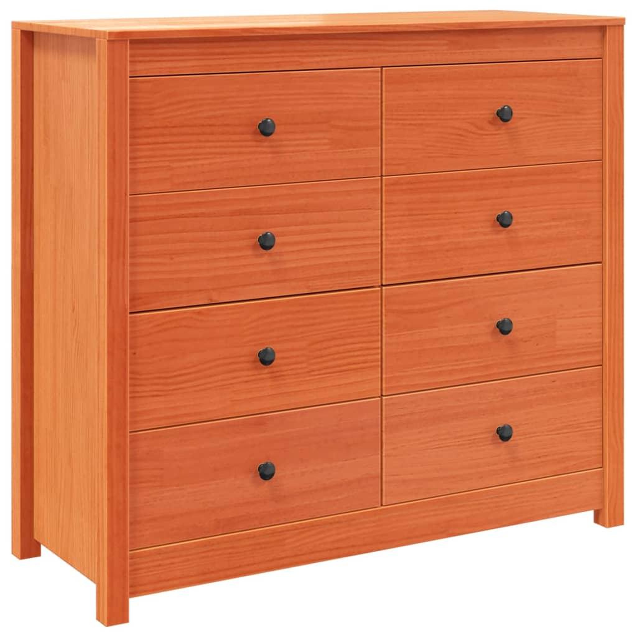 Voir la diapositive 2 : VIDAXL Armoire laterale cire marron 100x40x90 cm bois de pin massif