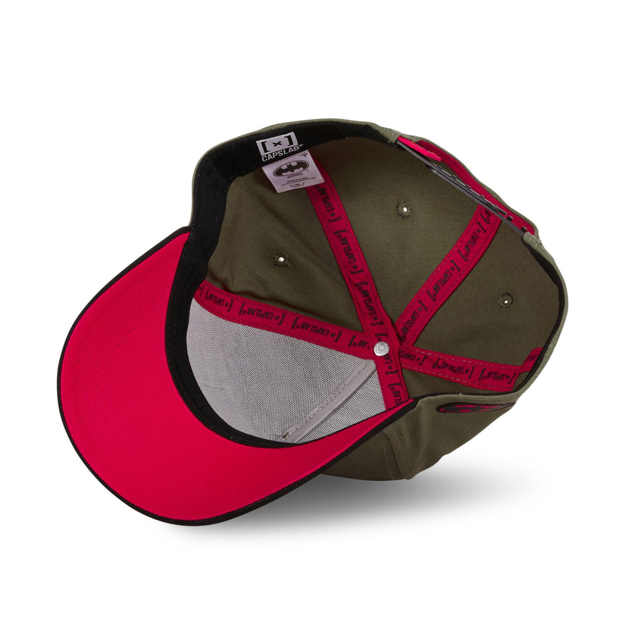 Voir la diapositive 5 : CAPSLAB Casquette homme trucker bi-matière en coton et suedine dc comics