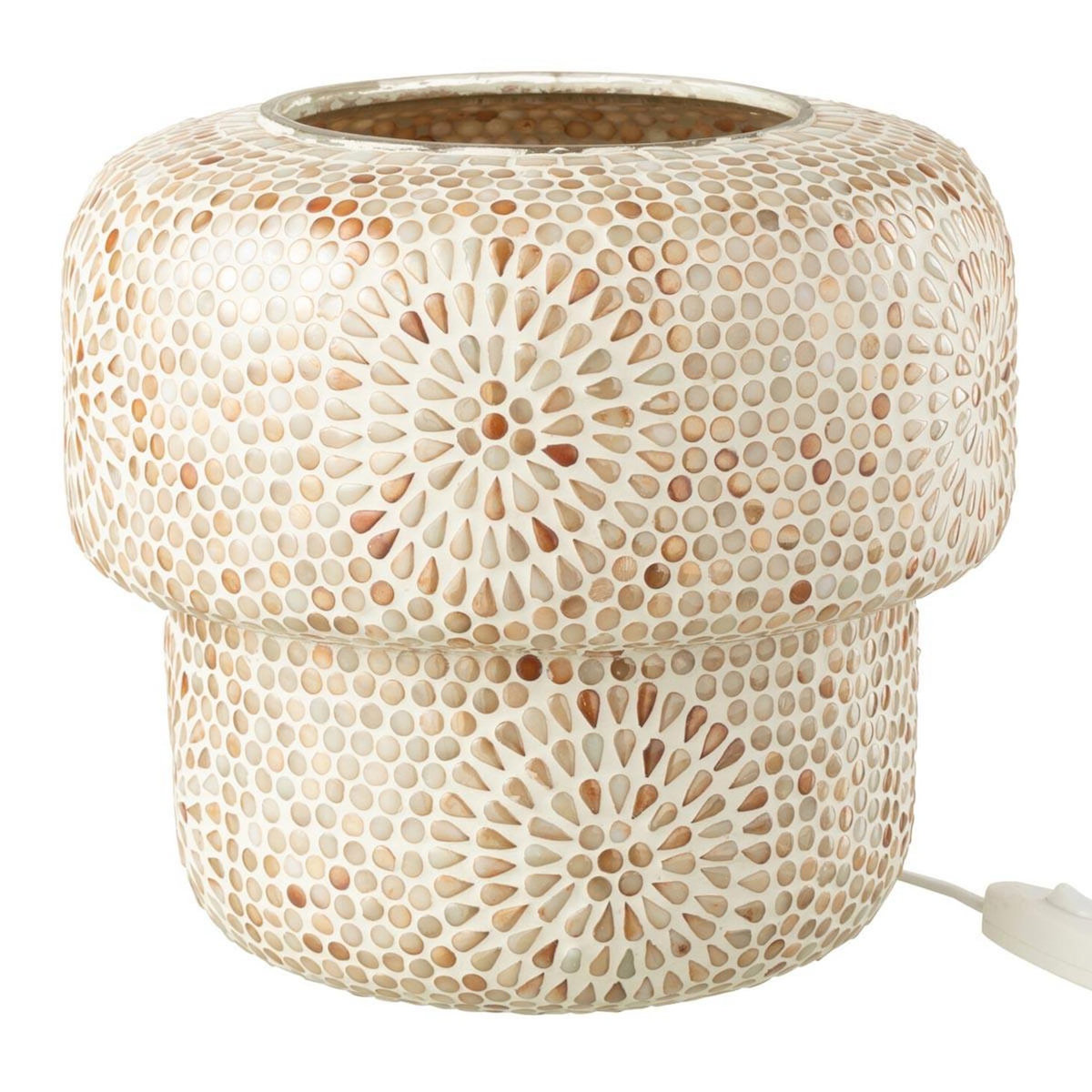 Paris Prix Lampe à Poser Mosaïque  Ruthie  26cm Beige