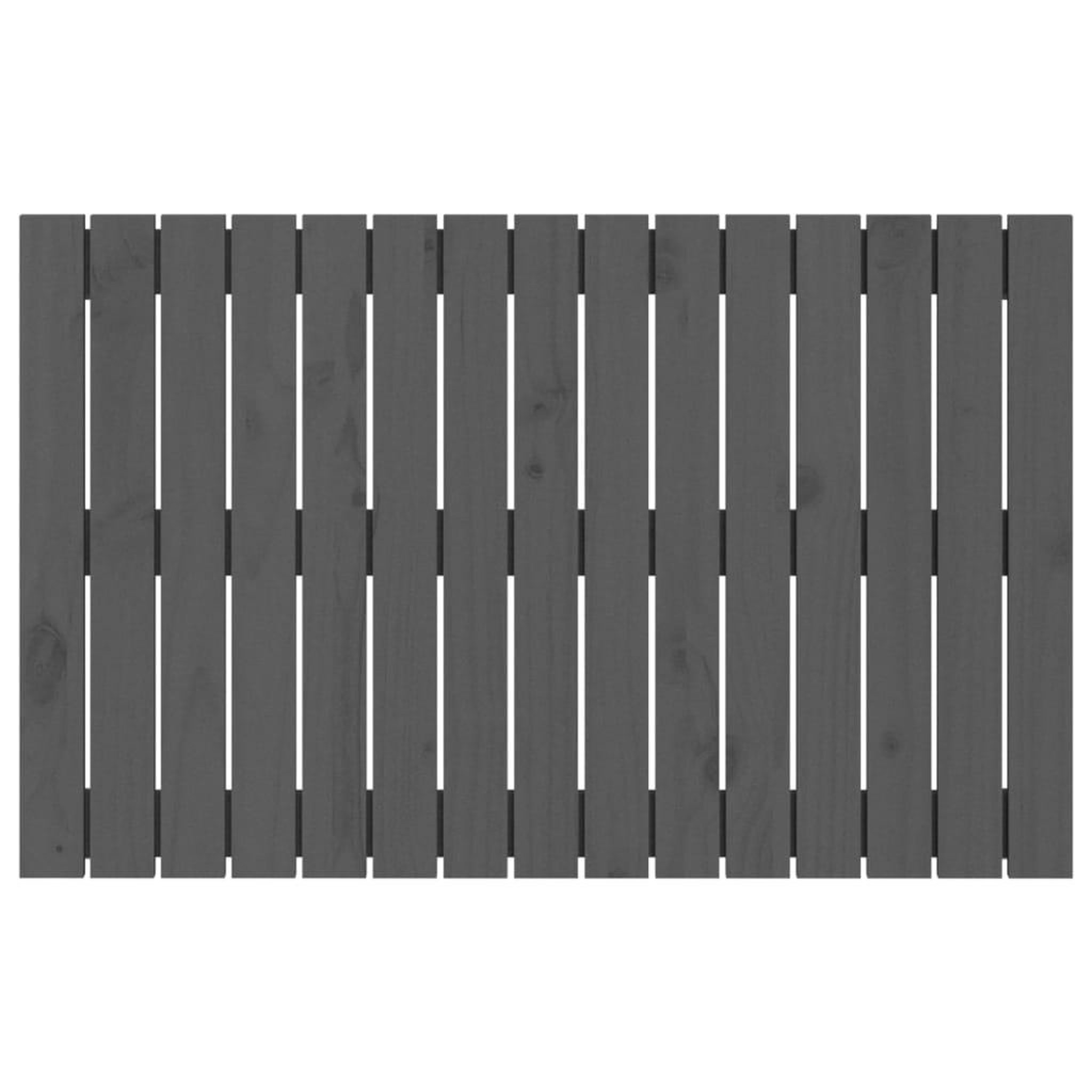Voir la diapositive 4 : VIDAXL Tete de lit murale Gris 95,5x3x60 cm Bois massif de pin