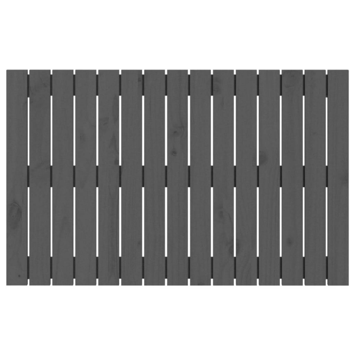 VIDAXL Tete de lit murale Gris 95,5x3x60 cm Bois massif de pin