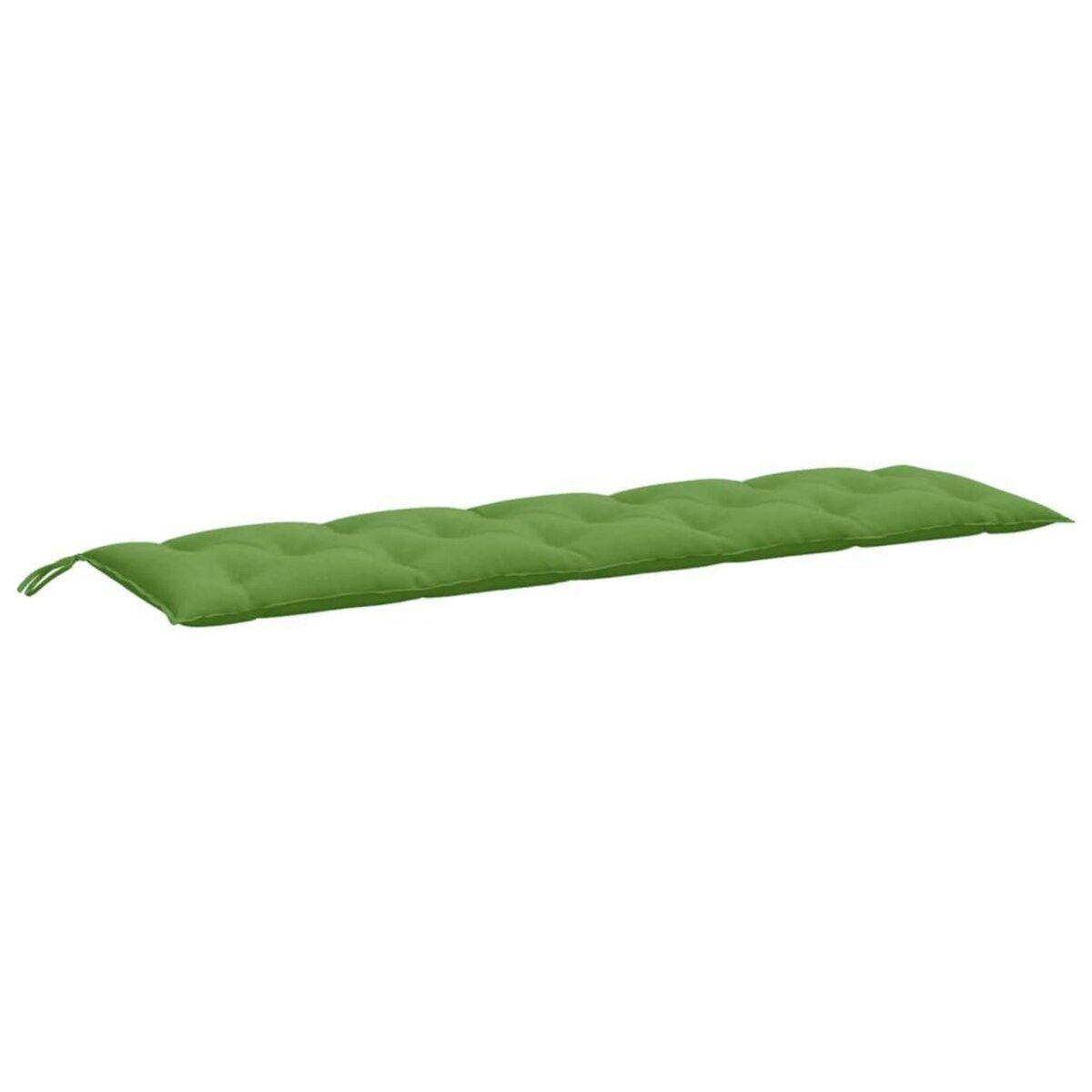 VIDAXL Coussins de banc de jardin lot de 2 vert melange tissu