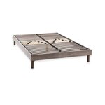 DEKO DREAM DEKO DREAM Sommier en kit 140x190 - Decor chene et gris