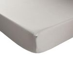 DODO Drap housse Percale de coton thermorégulée Gris clair. Coloris disponibles : Gris