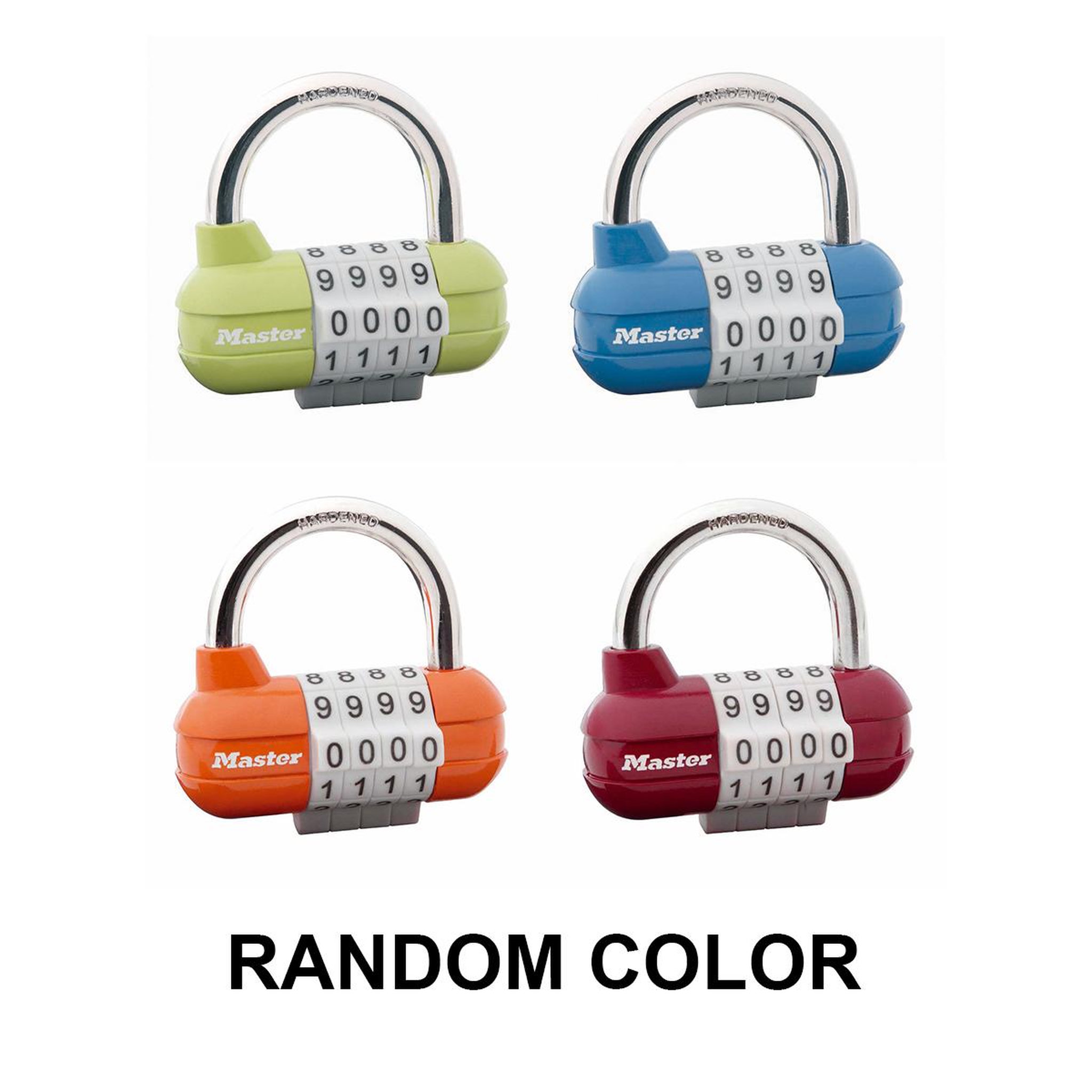 Master lock 1523EURD Cadenas à Combinaison, Couleur Aléatoire, 5,9 x 6,4 x 2,6 cm