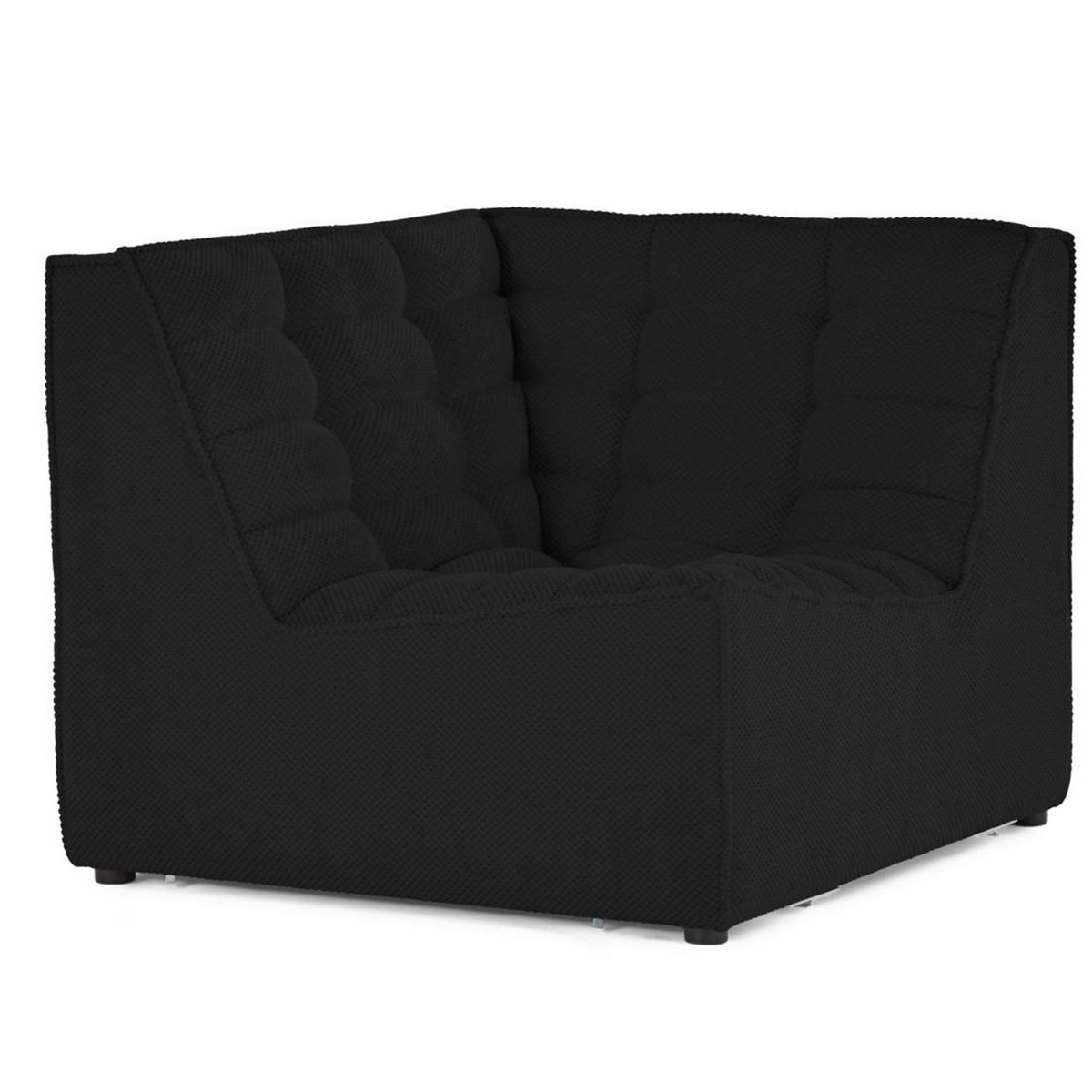 LISA DESIGN Ellie - module d'angle en velours texturé