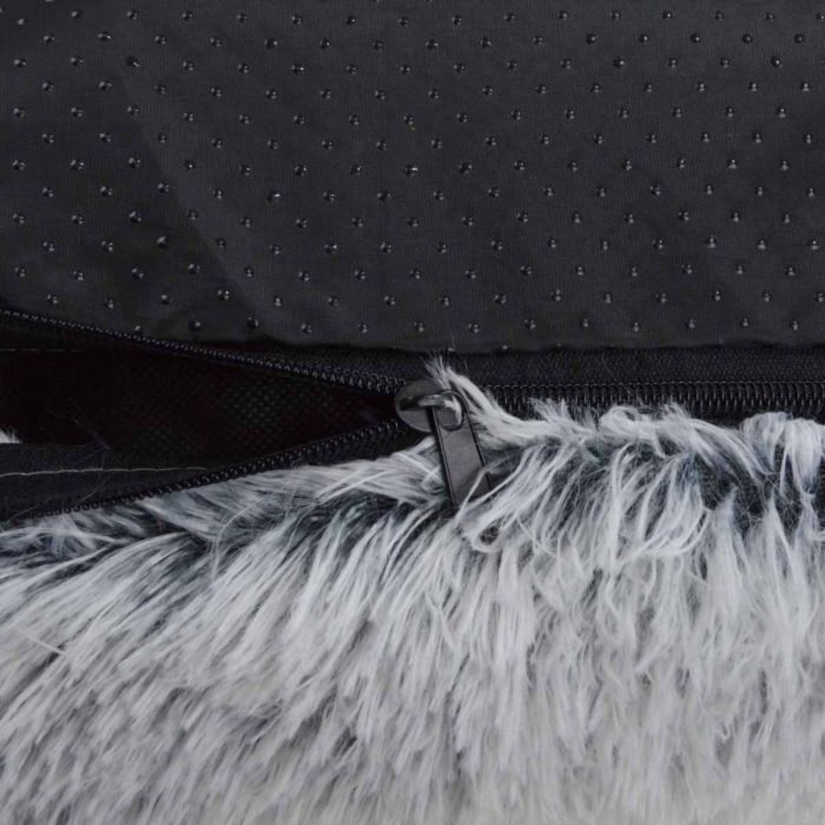 Paris Prix Coussin pour Chien & Chat  Fluffy  80cm Blanc Chiné