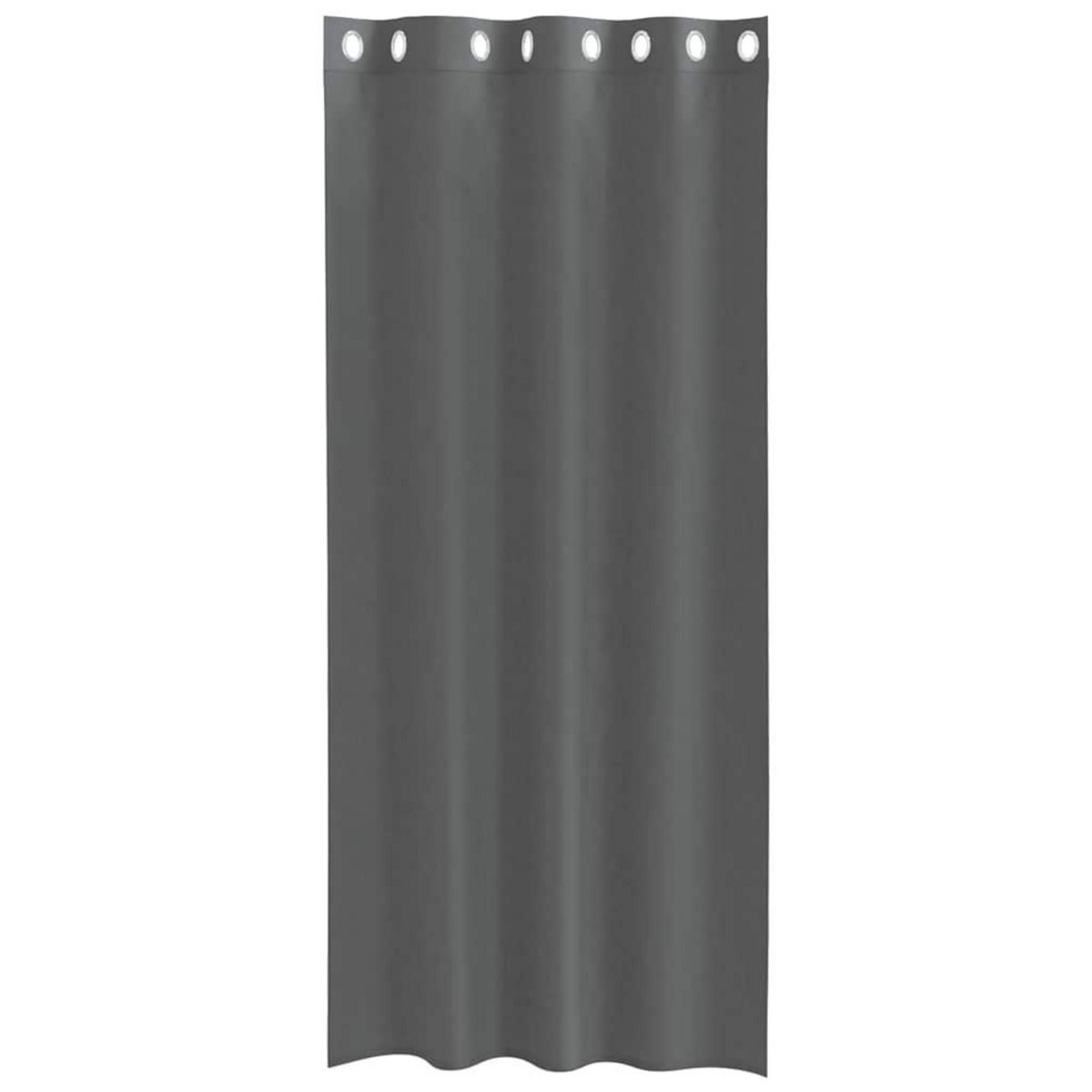 VIDAXL Rideaux en voile avec œillets 2 pcs gris fonce 140x245 cm