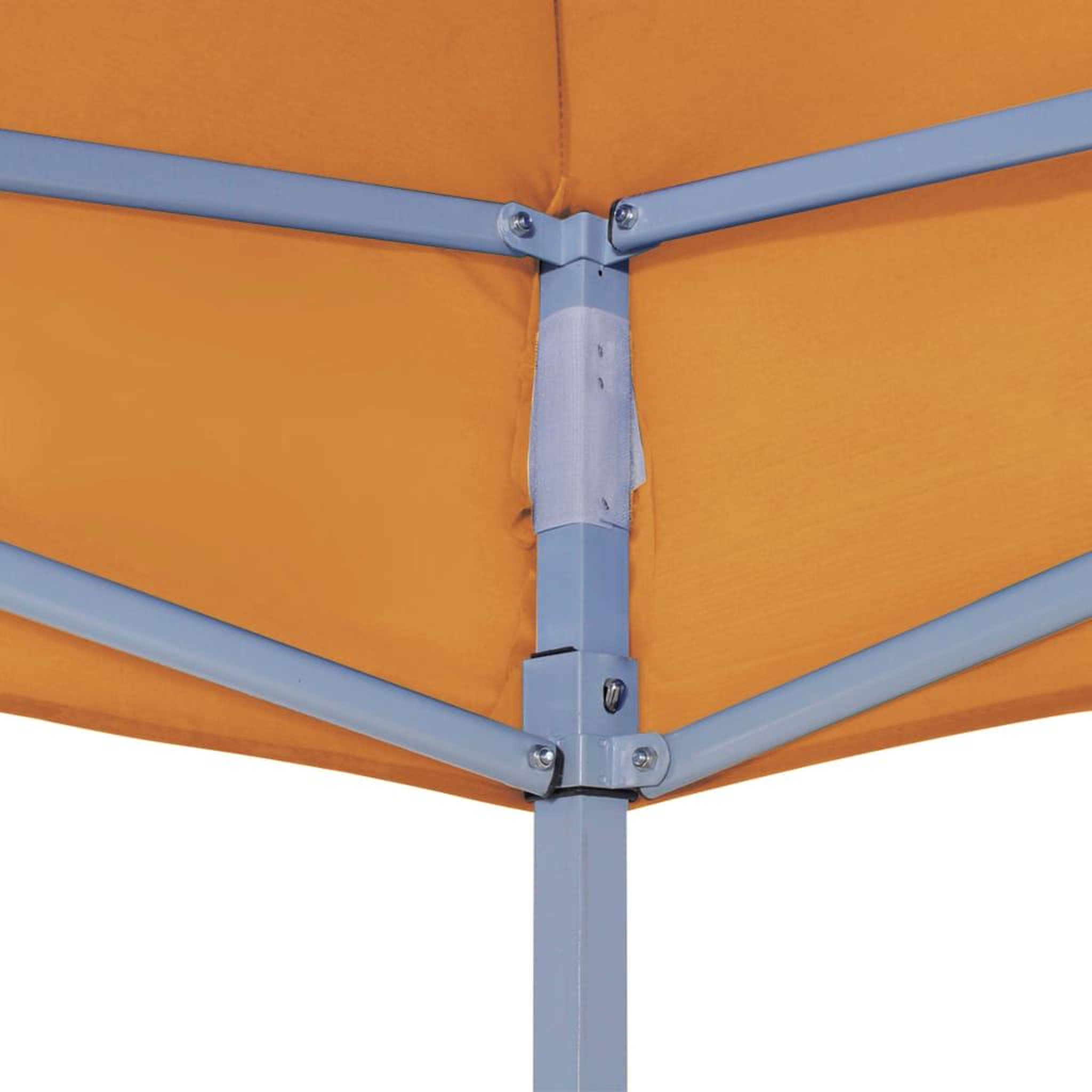 Voir la diapositive 4 : VIDAXL Toit de tente de reception 2x2 m Orange 270 g/m^2