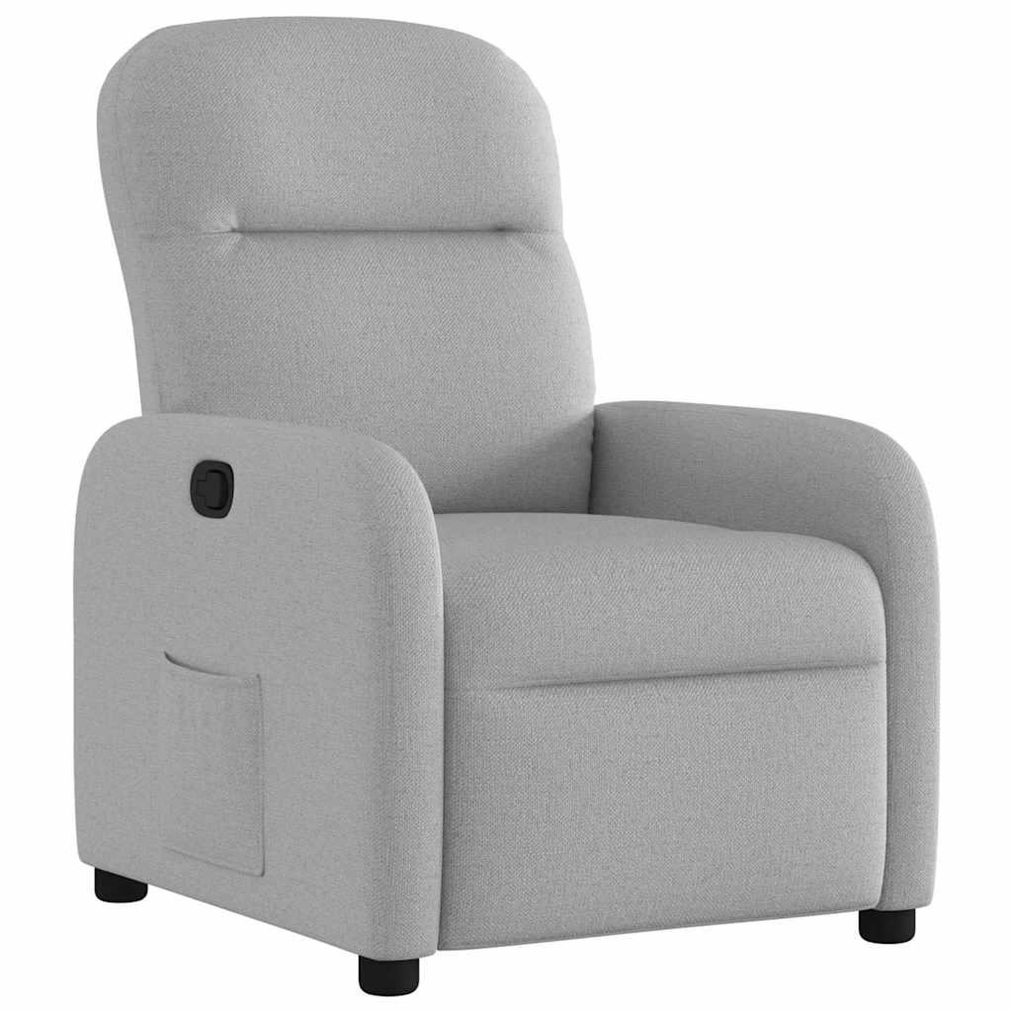 Voir la diapositive 2 : VIDAXL Fauteuil inclinable gris nuage tissu