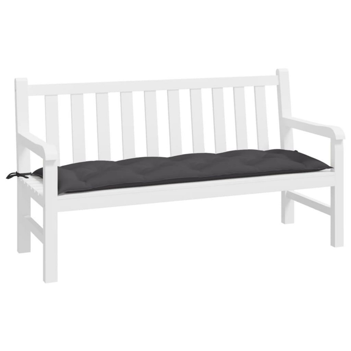 VIDAXL Coussin de banc de jardin anthracite 150x50x7 cm tissu oxford