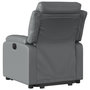 Voir la diapositive 5 : VIDAXL Fauteuil inclinable Gris Similicuir