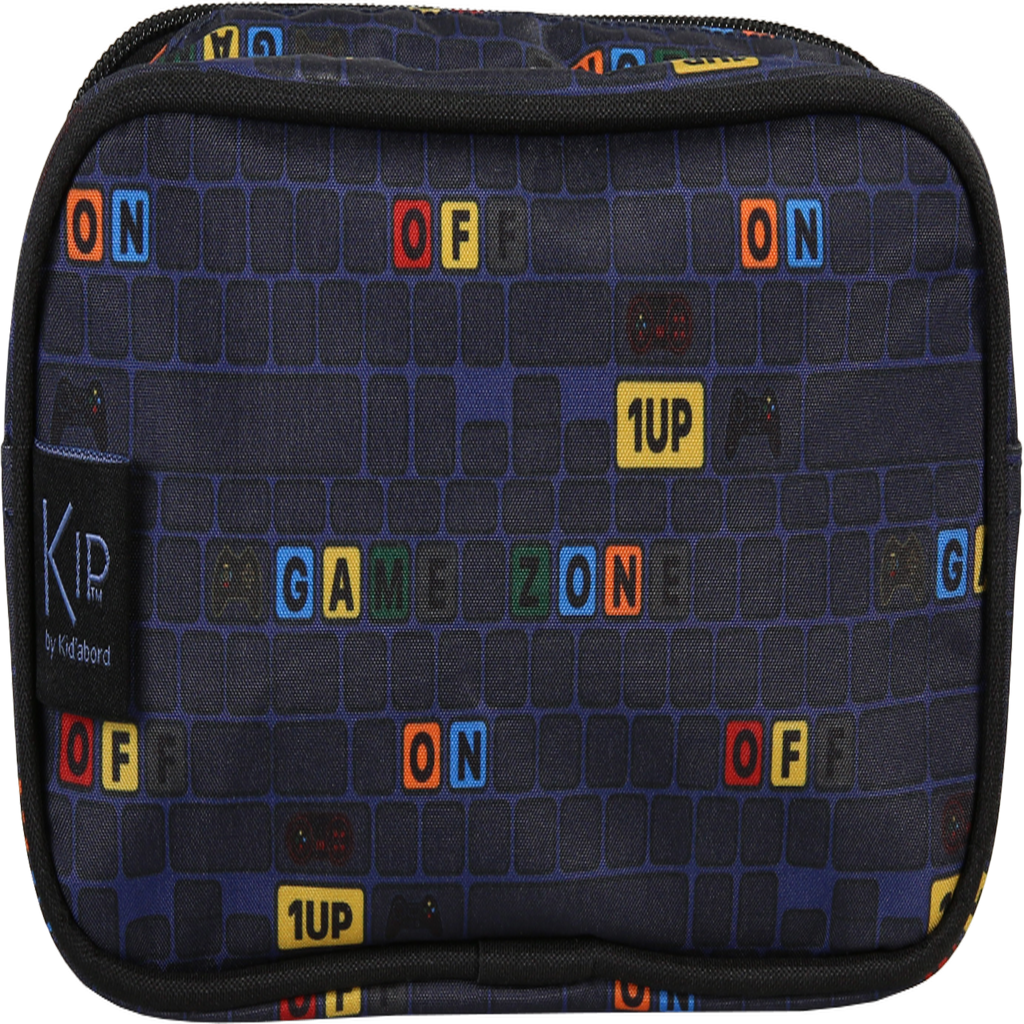 Voir la diapositive 4 : Bagtrotter KIP - Trousse scolaire Rectangulaire School Time - Bleu/Noir - 2 Compartiments