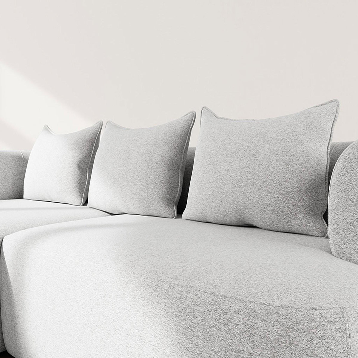 LISA DESIGN Angela - canapé d'angle gauche 4 places en velours texturé