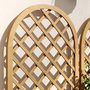 Voir la diapositive 5 : OUTSUNNY Lot de 2 treillis bois pour plantes grimpantes dim. 60L x 120H cm sapin pré-huilé
