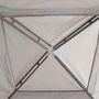 Voir la diapositive 5 : OUTSUNNY Tonnelle barnum de jardin 3L x 3l m avec 4 moustiquaires amovibles - double toit - métal polyester gris
