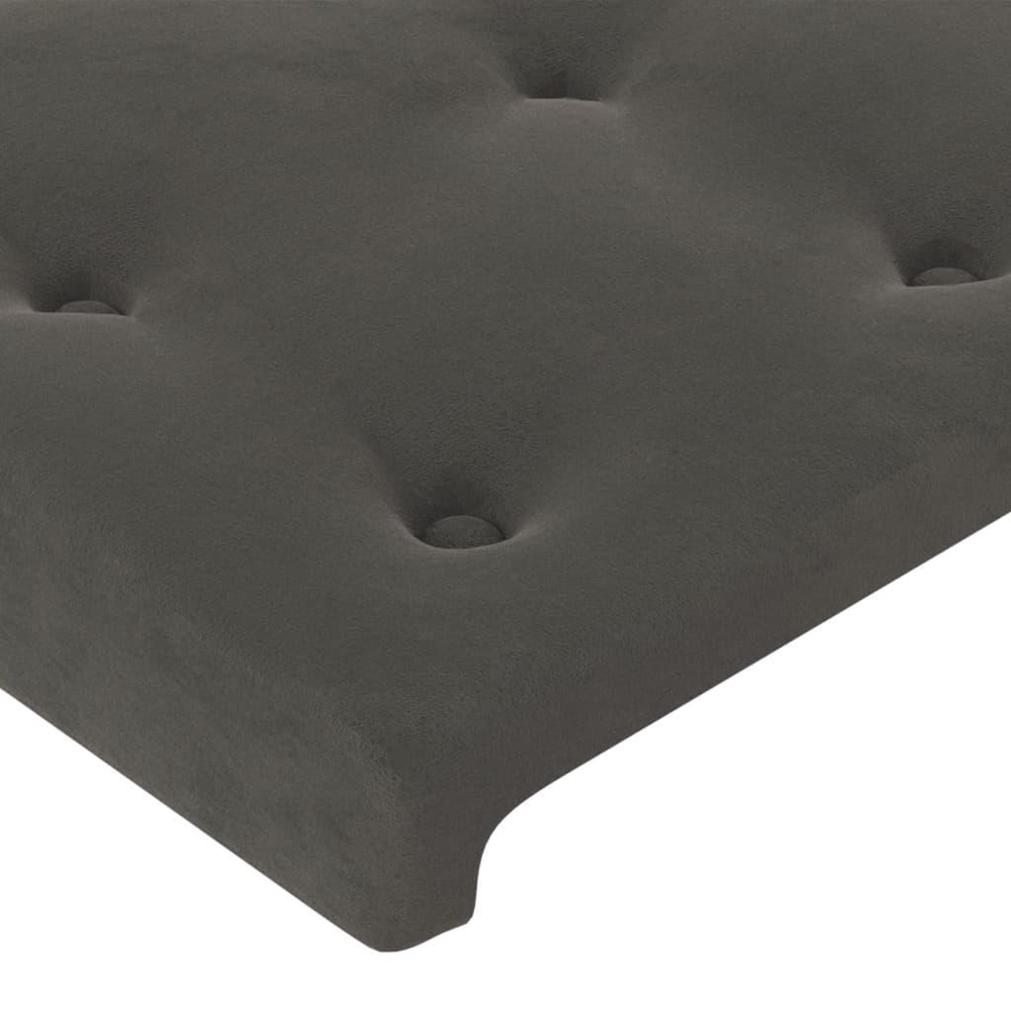 Voir la diapositive 5 : VIDAXL Tete de lit a LED Gris fonce 93x16x78/88 cm Velours